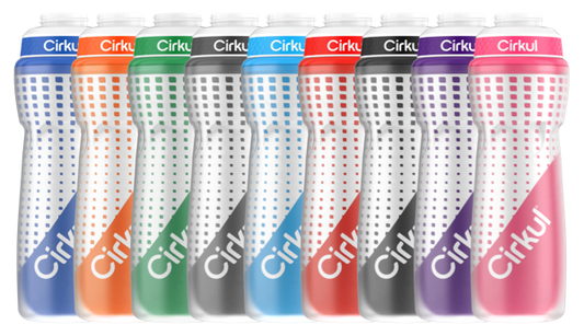 22oz. Insulated Squeeze Plastic Bottle & Sport Lid we9gs